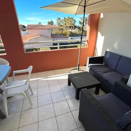 Apartman Les Terrasses De Savanna Joli 2 Pieces Piscine Rochelongue Cap D'agde Agde