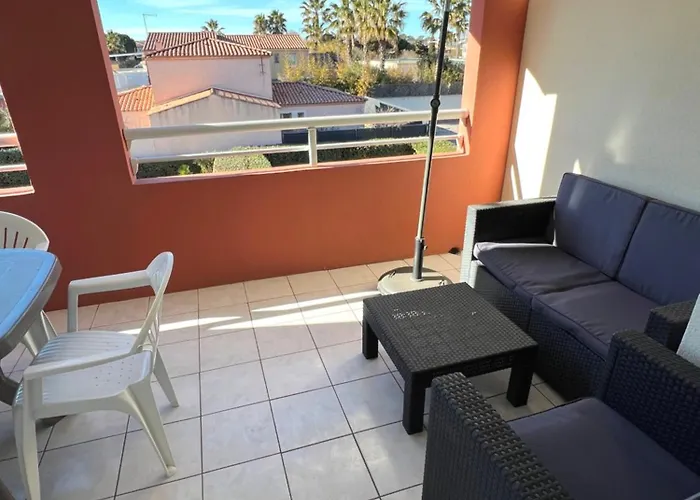 Apartman Les Terrasses De Savanna Joli 2 Pieces Piscine Rochelongue Cap D'agde Agde