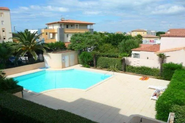 Lägenhet Les Terrasses De Savanna Joli 2 Pieces Piscine Rochelongue Cap D'agde *